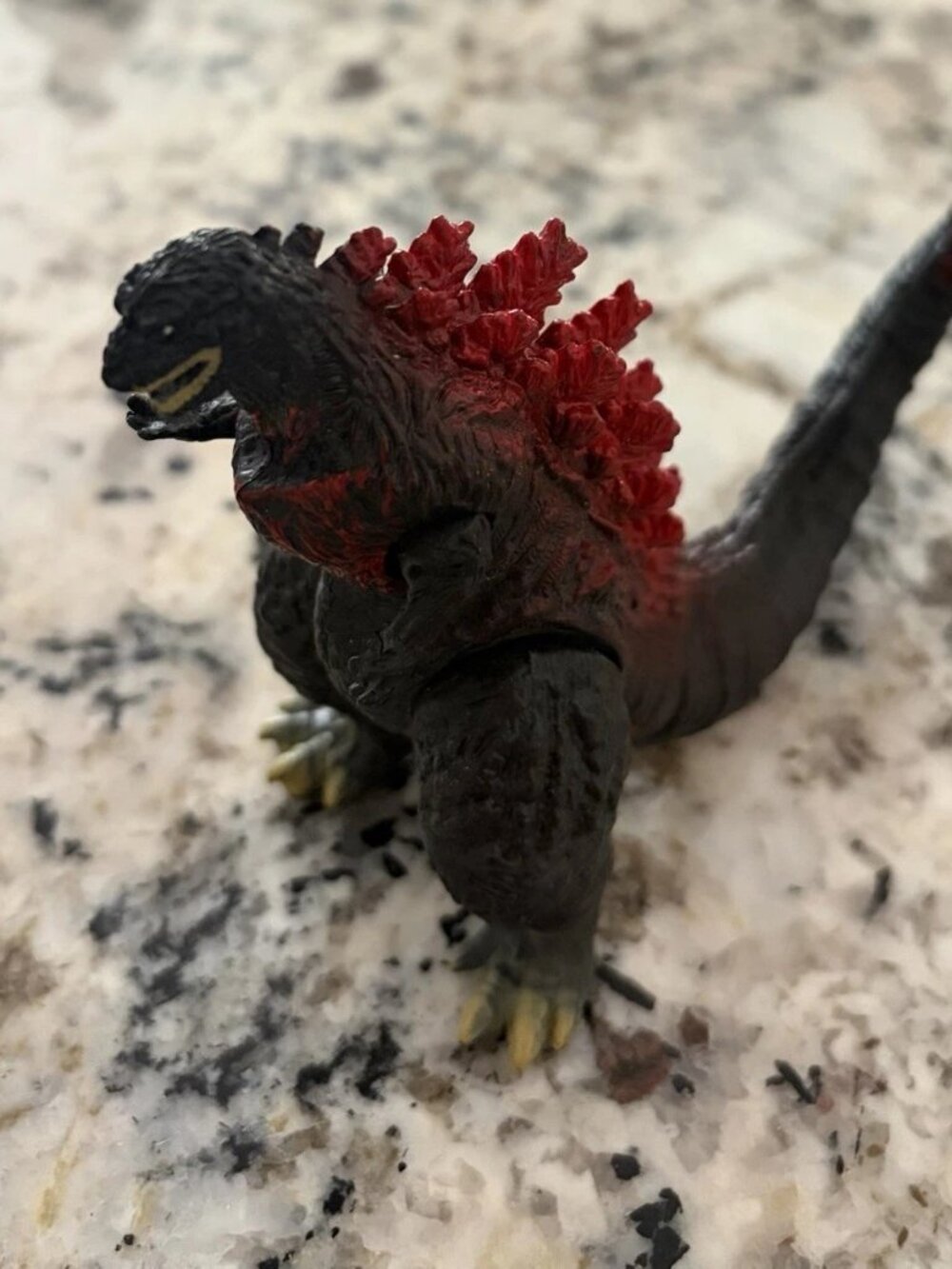Vintage Godzilla Monster Figure 3.5in Black Red